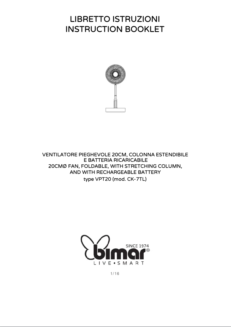 Imagen de la primera página del manual del dispositivo VPT20