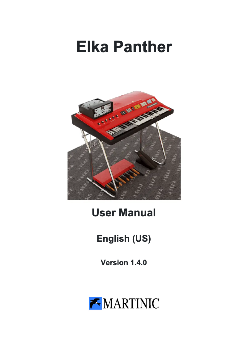 Imagen de la primera página del manual del dispositivo Elka Panther