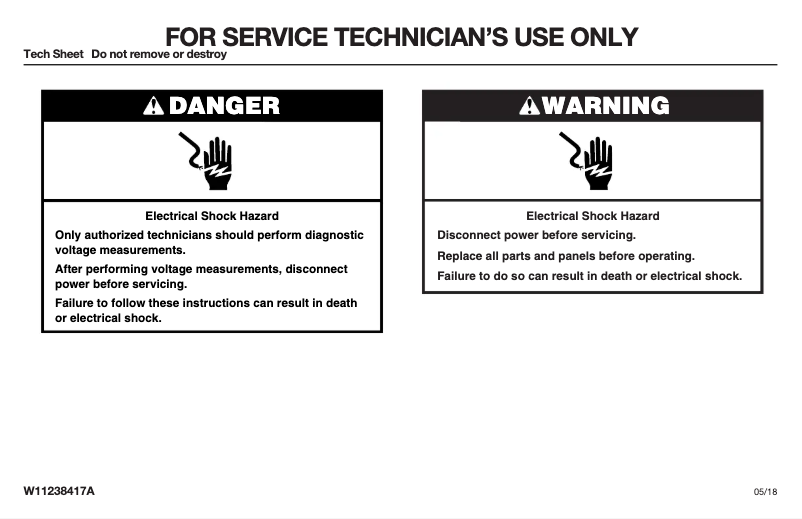 Página 1 del manual Ficha técnica JennAir JEC4424HB