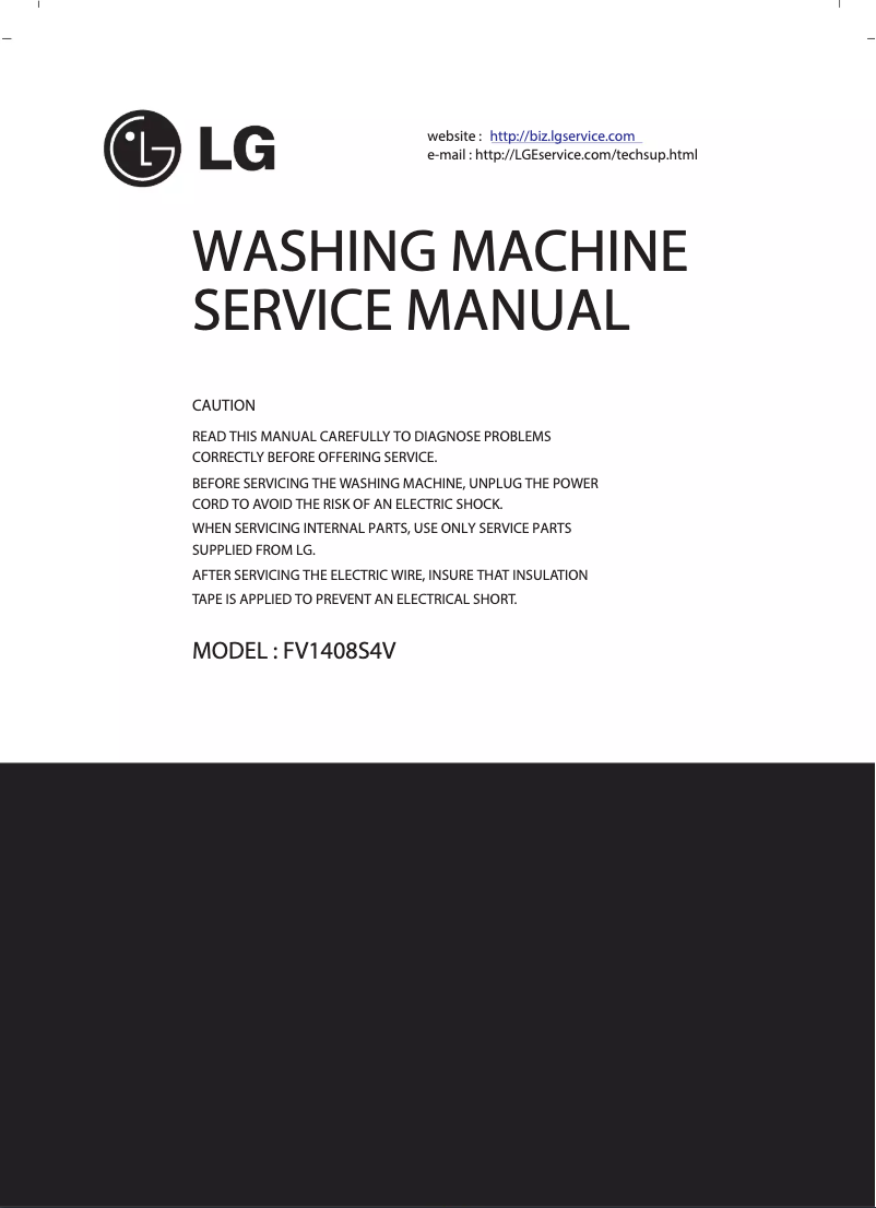 Página nº 1 - Manual de usuario LG FV1408S4V