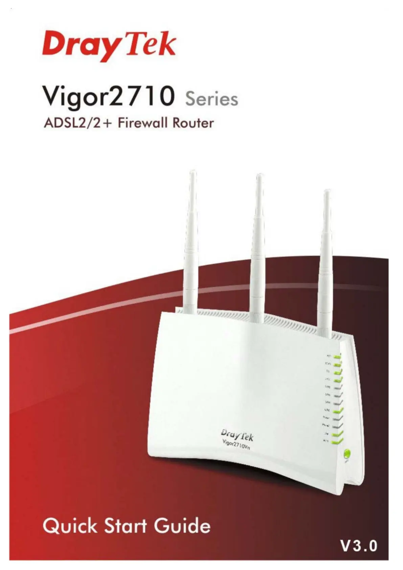 Página nº 1 - Manual de usuario Draytek Vigor 2710VDn