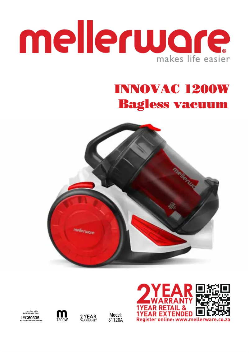 Página 1 del manual Manual de usuario Mellerware Innovac 31120A