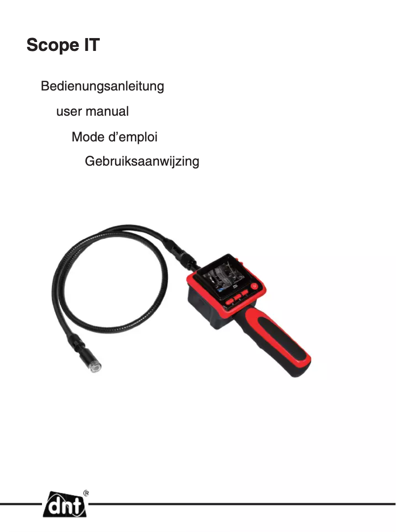 Imagen de la primera página del manual del dispositivo Scope IT
