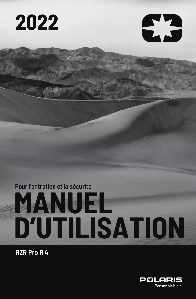 Página 1 del manual Manual de usuario Polaris RZR Pro R 4 Ultimate EPS (2022)