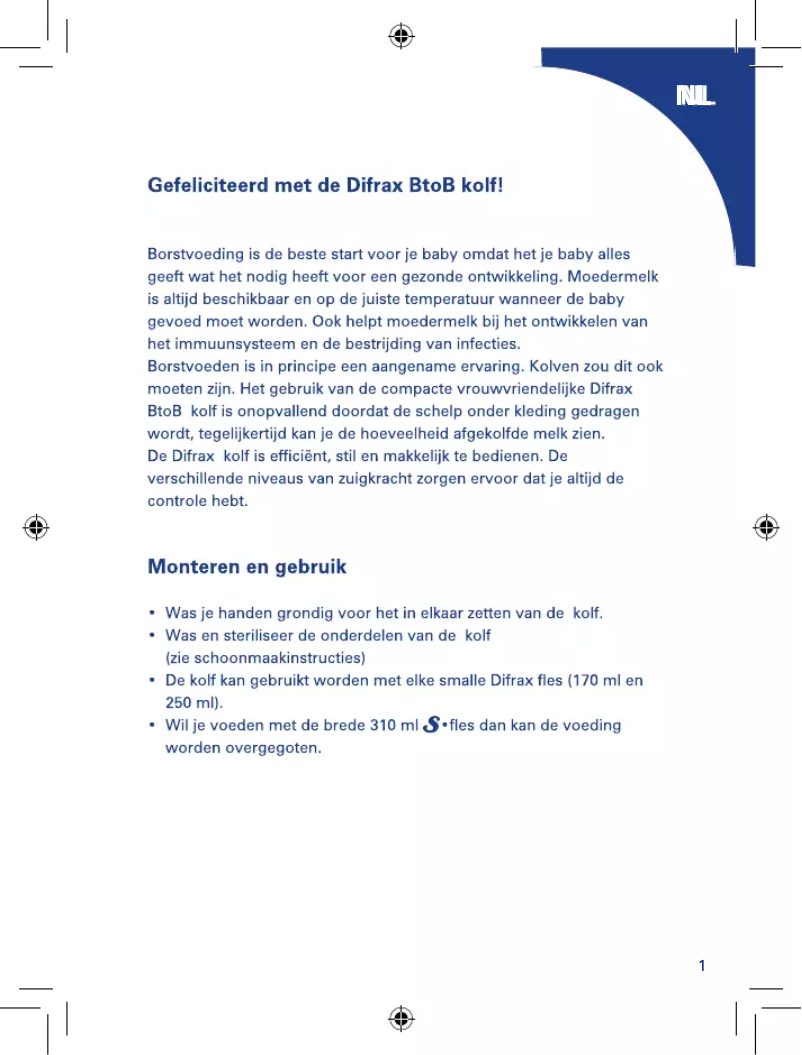 Imagen de la primera página del manual del dispositivo B2B