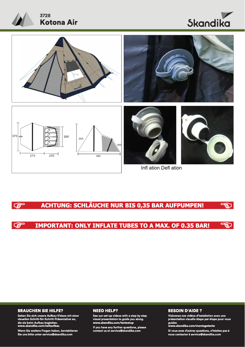 Página 1 del manual Manual de usuario Skandika Kotona Air