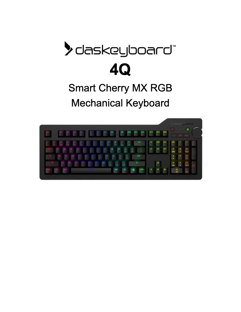 Página nº 1 - Manual de usuario Das Keyboard 4Q