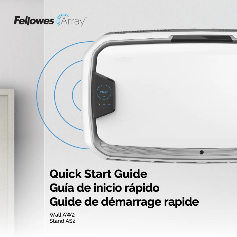 Página 1 del manual Guía de inicio rápido Fellowes Array AS2