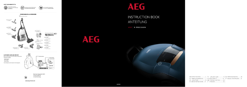 Página 1 del manual Manual de usuario AEG VX9-4-8IBX