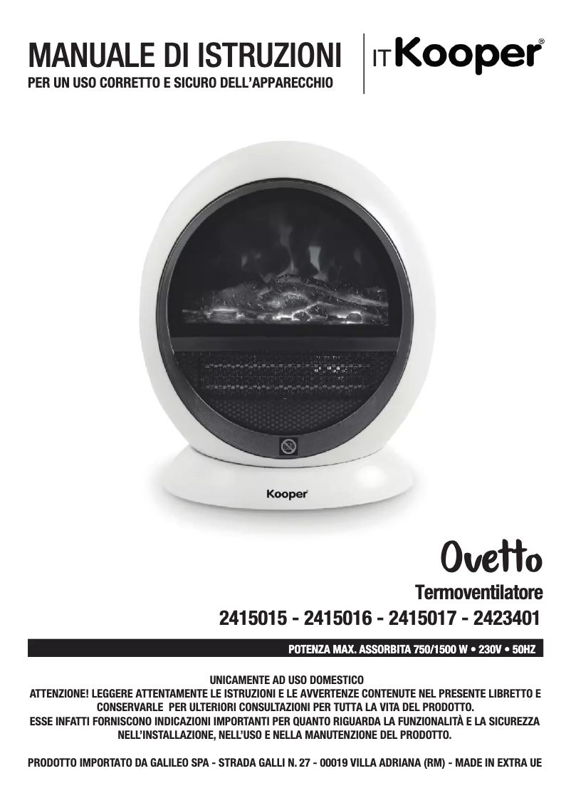 Imagen de la primera página del manual del dispositivo 2415016