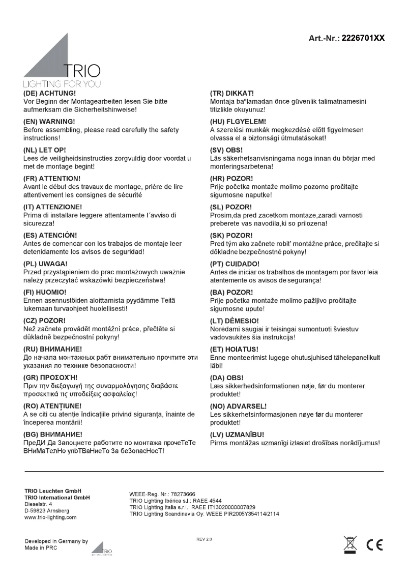 Imagen de la primera página del manual del dispositivo Aloft