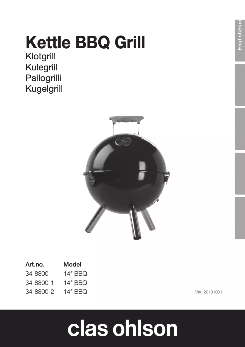 Imagen de la primera página del manual del dispositivo 34-8800