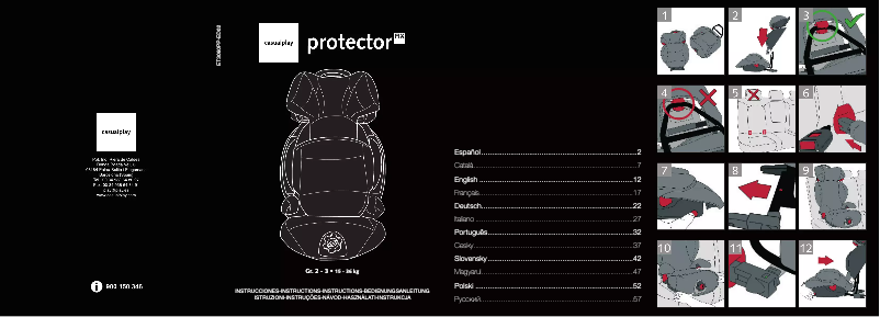 Imagen de la primera página del manual del dispositivo Protector Fix