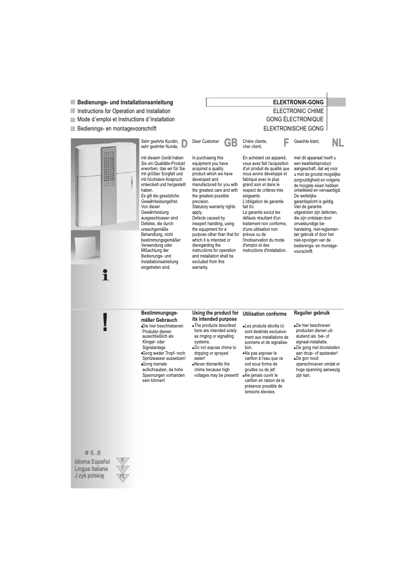 Imagen de la primera página del manual del dispositivo Croma 50
