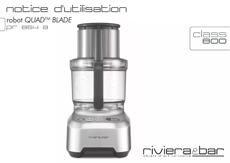 Imagen de la primera página del manual del dispositivo Robot Quad Blade PR854A