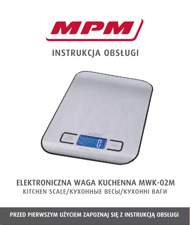 Imagen de la primera página del manual del dispositivo MWK-02M