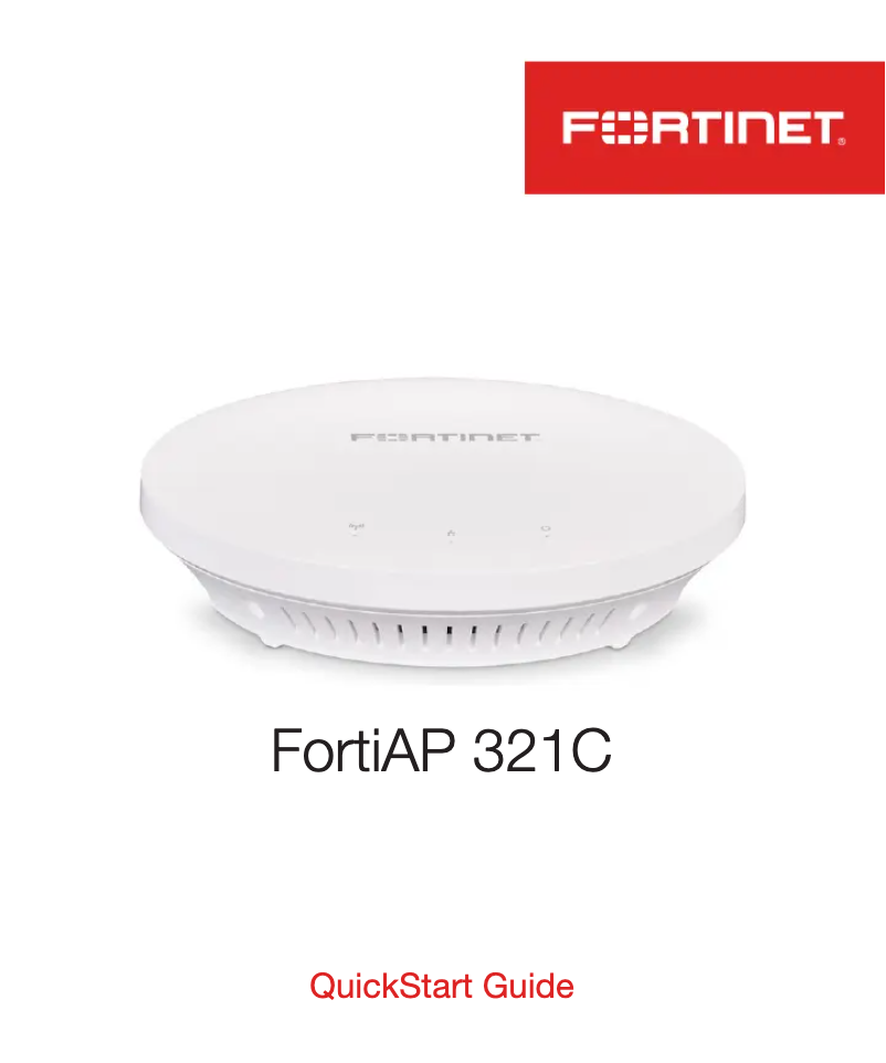 Página 1 del manual Manual de usuario Fortinet FortiAP 321C