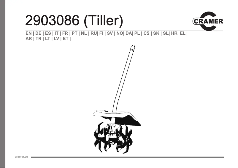 Página 1 del manual Manual de usuario Cramer A82TXT
