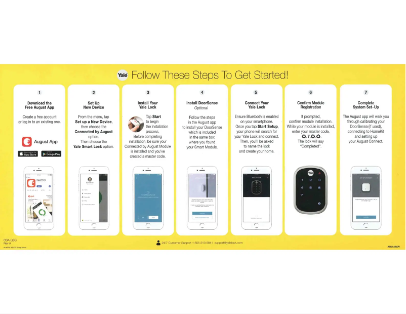 Imagen de la primera página del manual del dispositivo Real Living Assure Lock YRD216