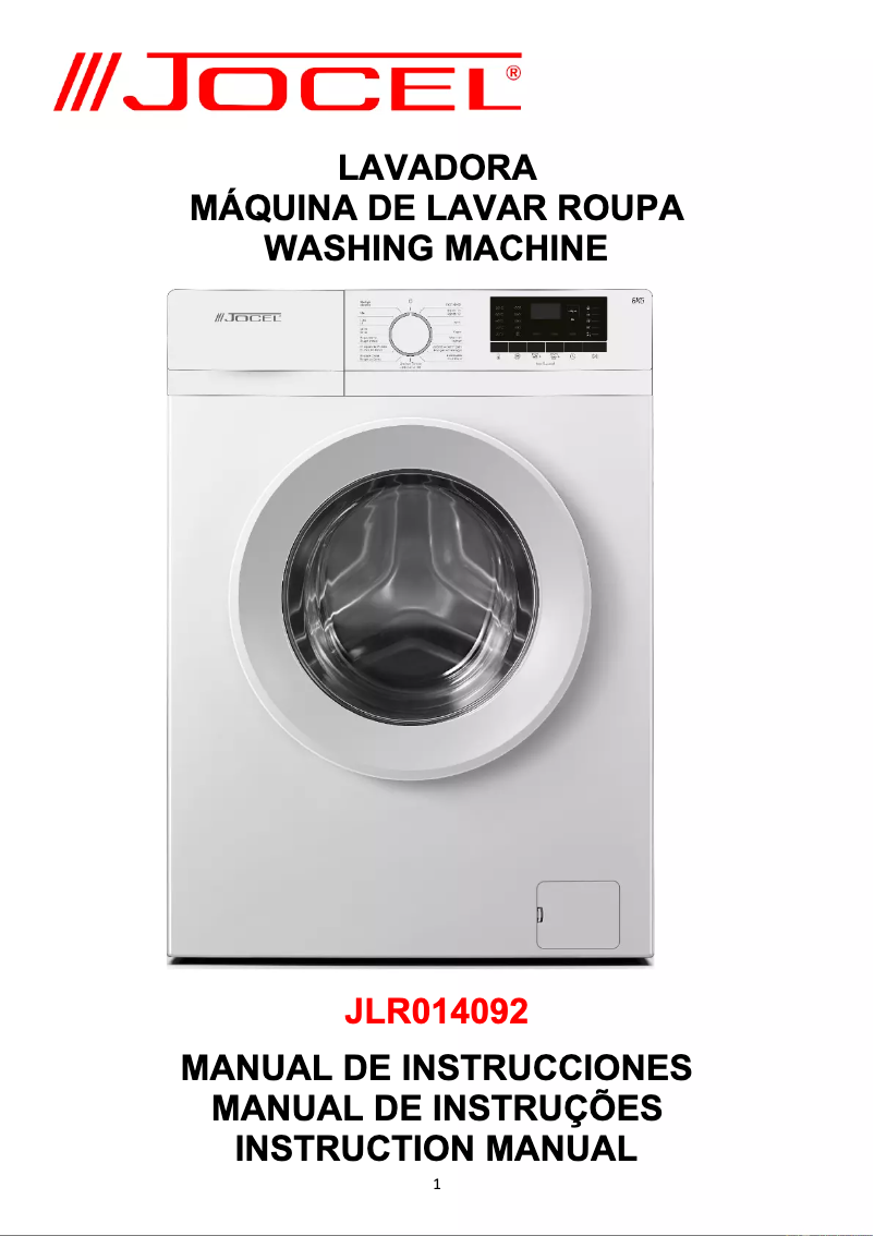 Página 1 del manual Manual de usuario Jocel JLR014092