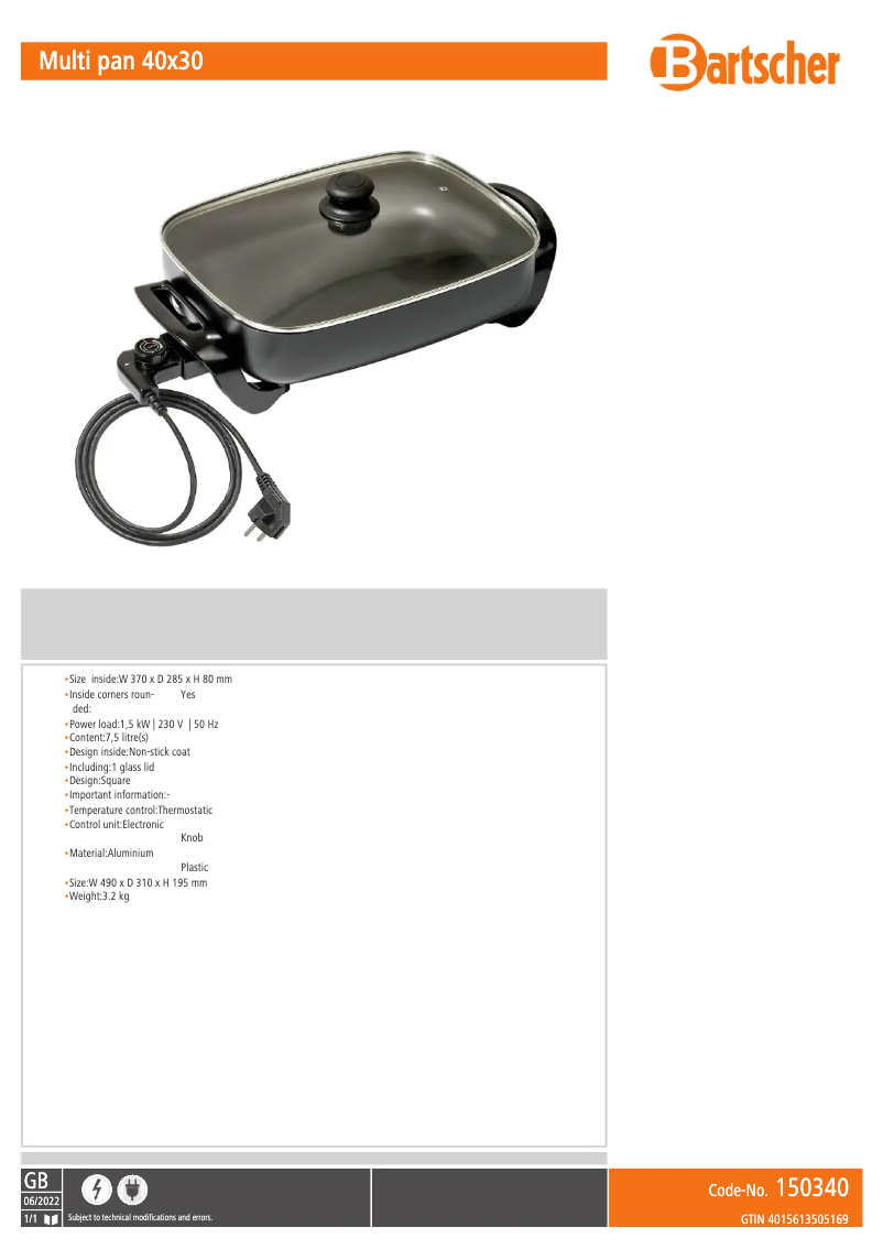 Imagen de la primera página del manual del dispositivo 150340