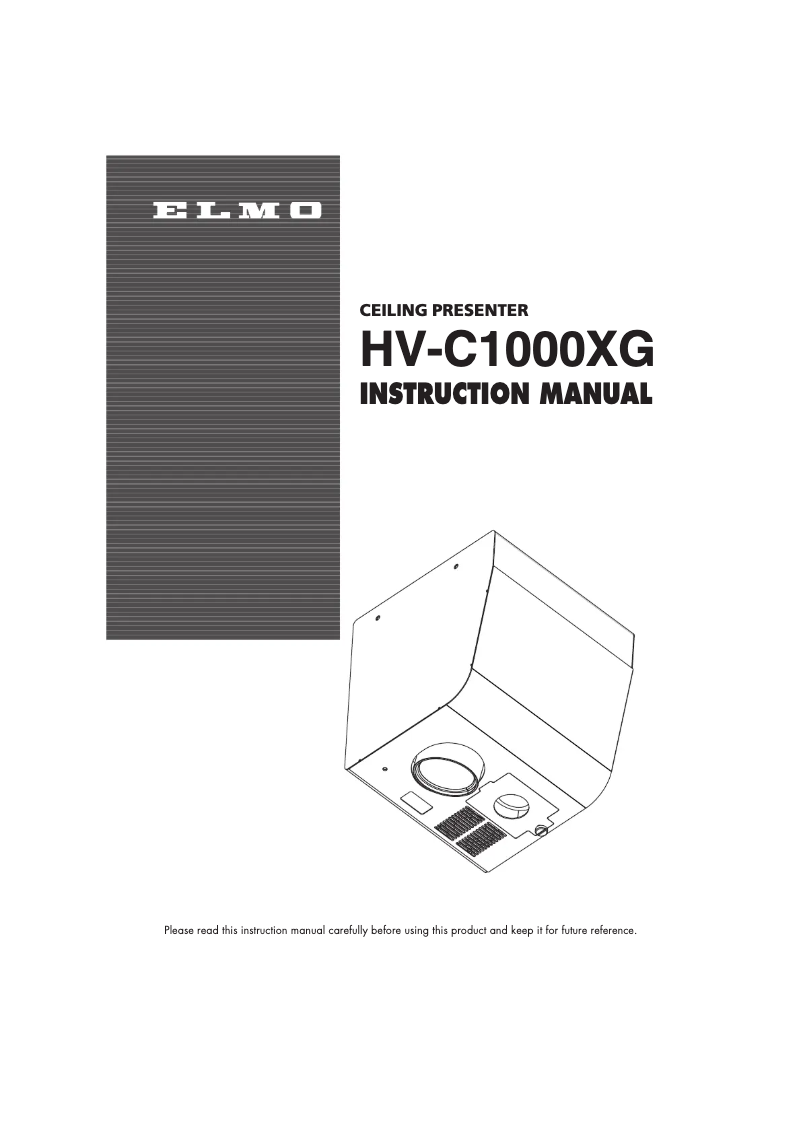 Imagen de la primera página del manual del dispositivo HV-C1000XG