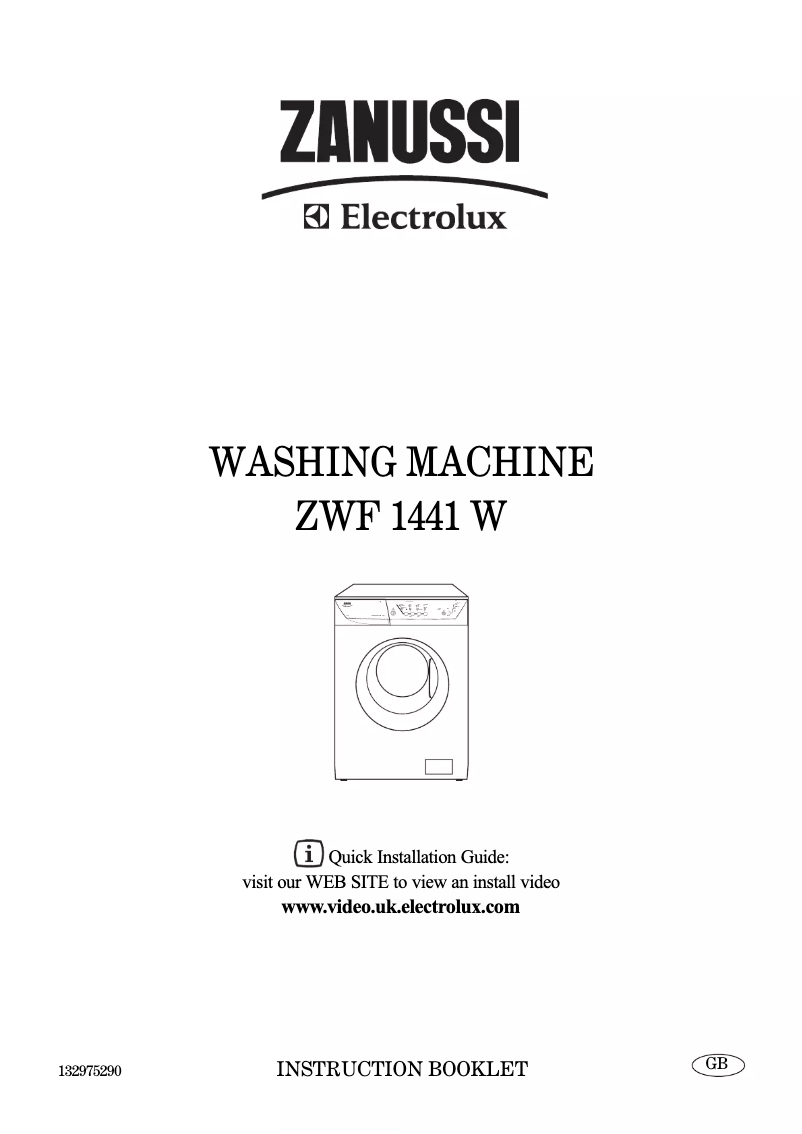 Página 1 del manual Manual de usuario Zanussi-Electrolux ZWF 1441 W