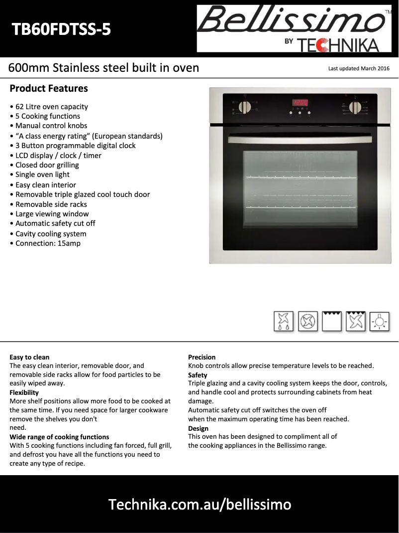 Página 1 del manual Manual de usuario Technika TB60FDTSS-5