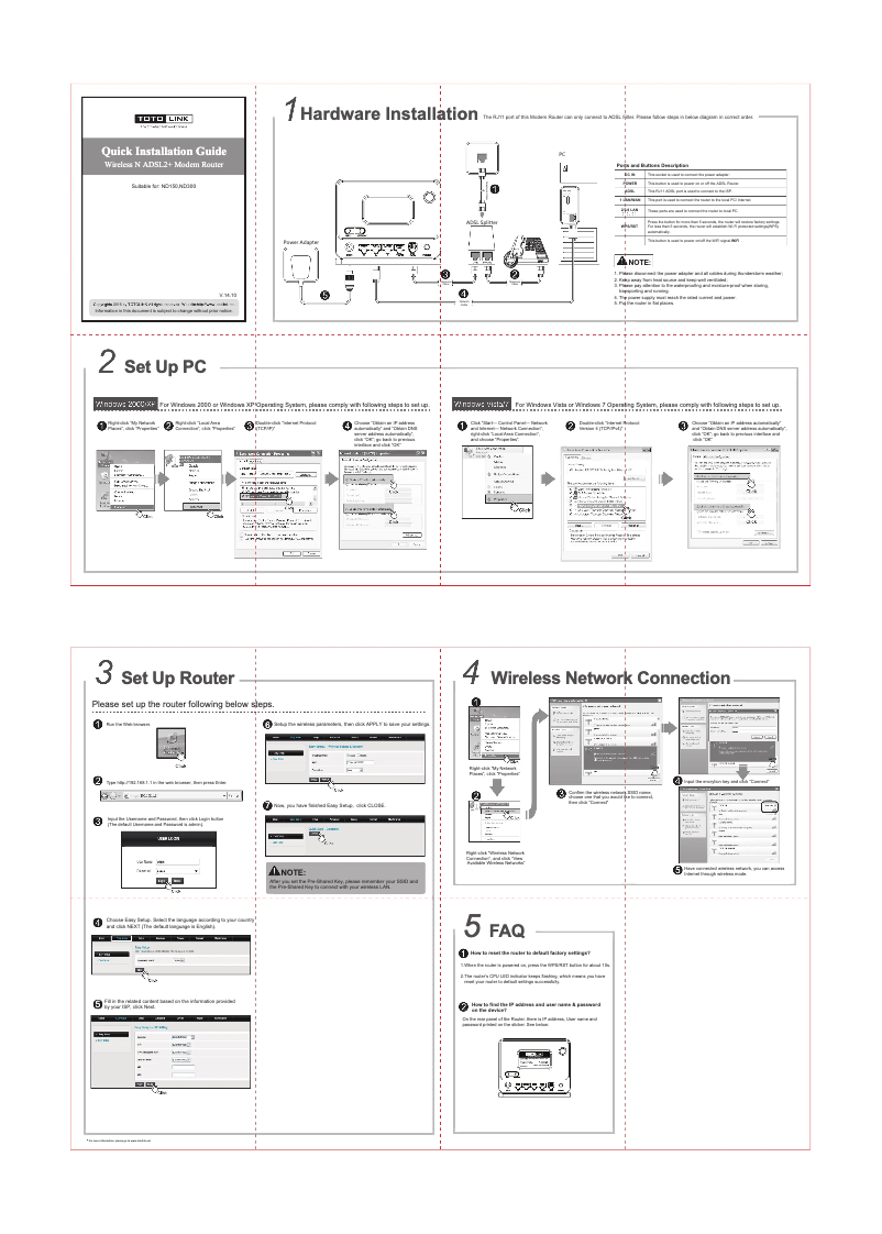Imagen de la primera página del manual del dispositivo ND150