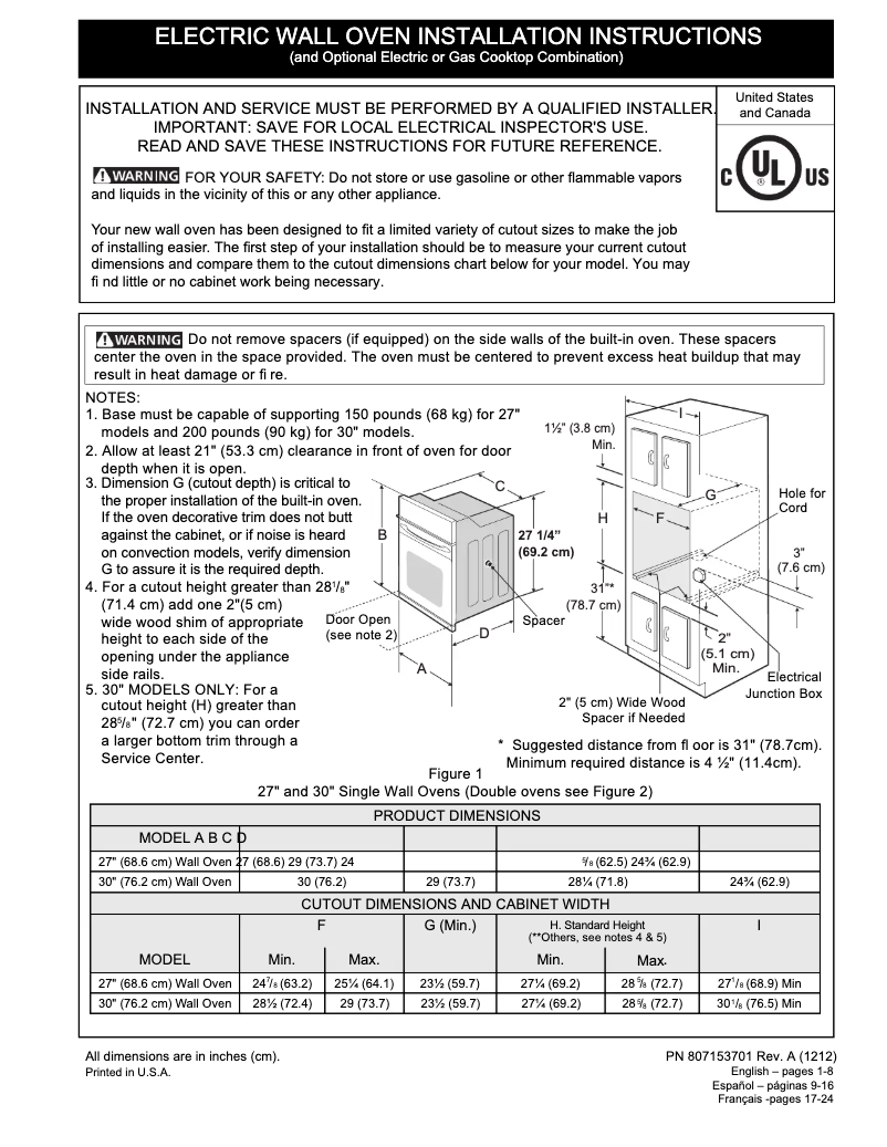 Página nº 1 - Guía de instalación Electrolux EW30EW55PS
