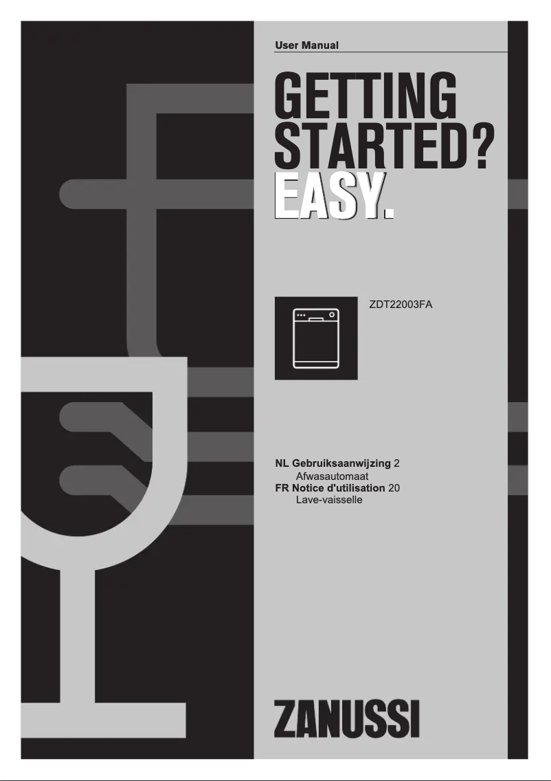 Imagen de la primera página del manual del dispositivo ZDT22003FA