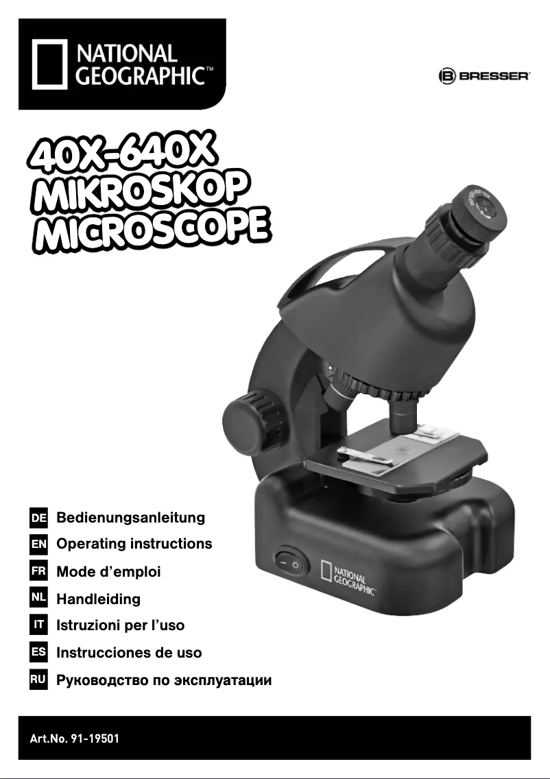 Imagen de la primera página del manual del dispositivo National Geographic 40-640x