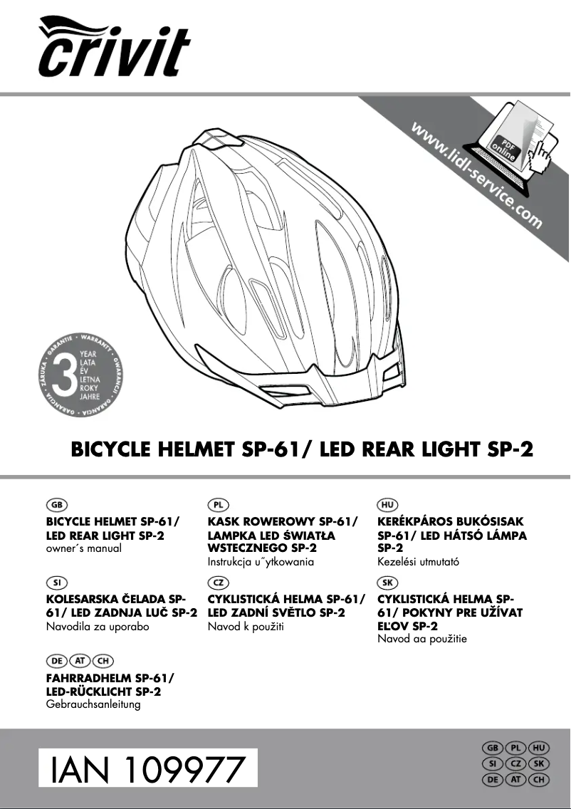 Página 1 del manual Manual de usuario Crivit IAN 109977