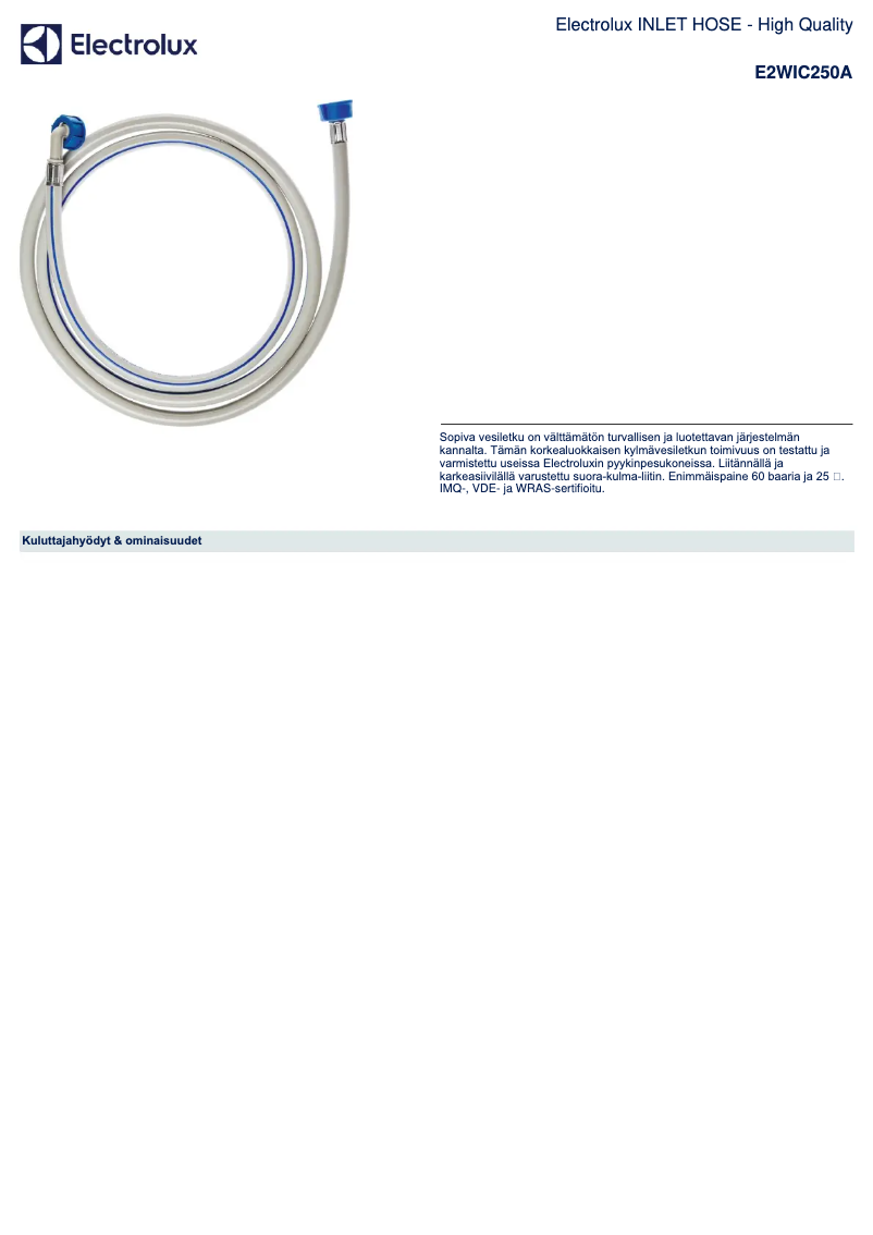 Imagen de la primera página del manual del dispositivo E2WIC250A