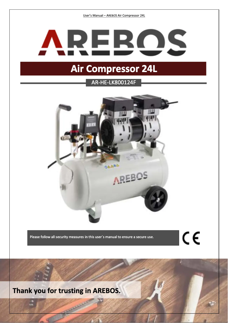 Página 1 del manual Manual de usuario Arebos AR-HE-LK800124F