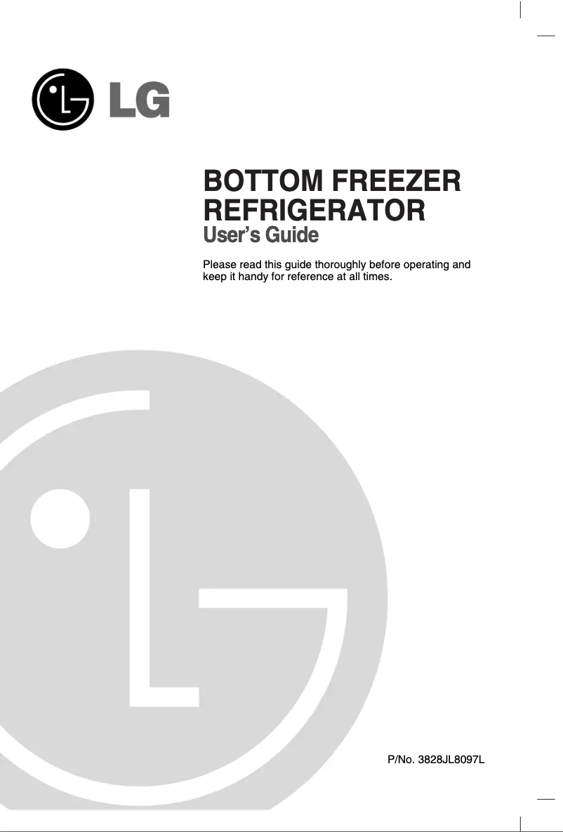 Imagen de la primera página del manual del dispositivo GR-L258STL