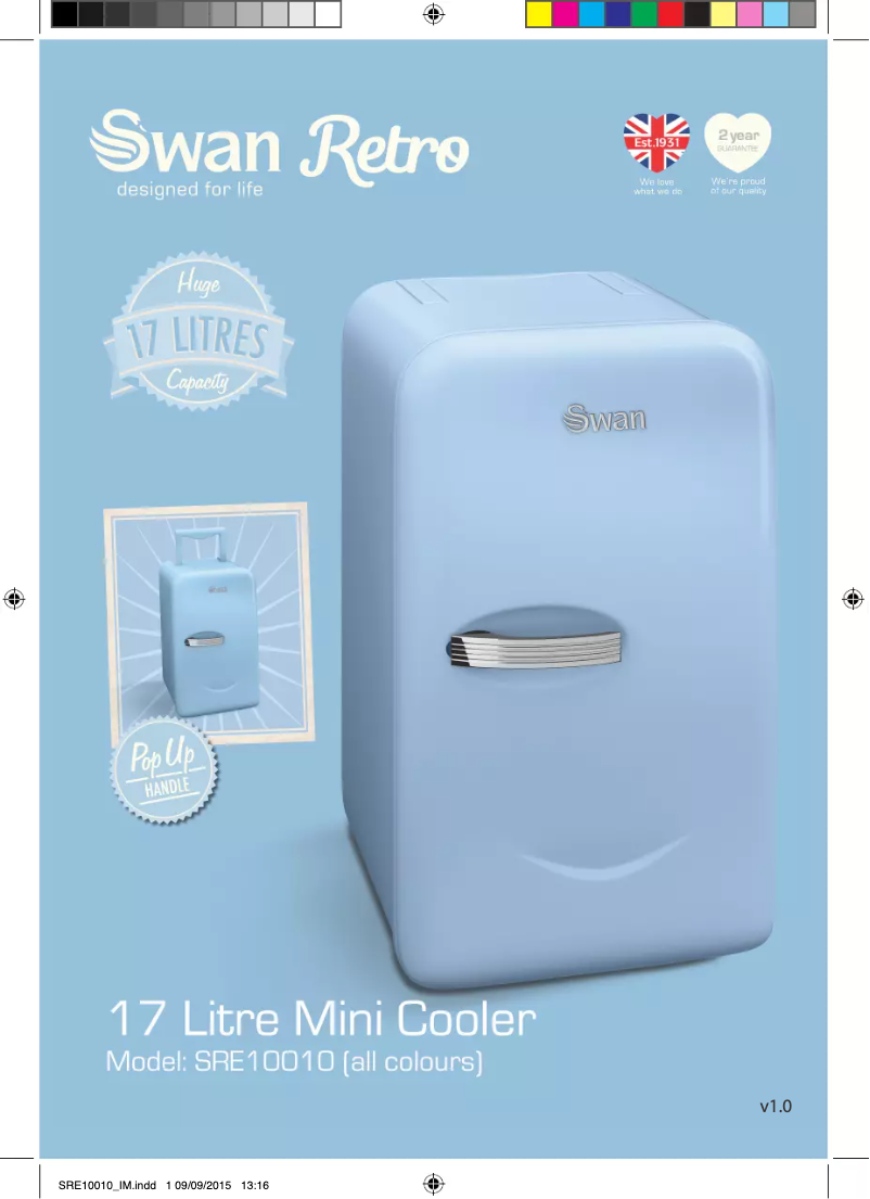 Imagen de la primera página del manual del dispositivo Retro SRE10010