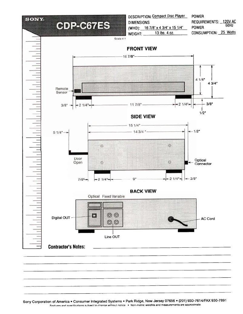 Imagen de la primera página del manual del dispositivo CDP-C67ES