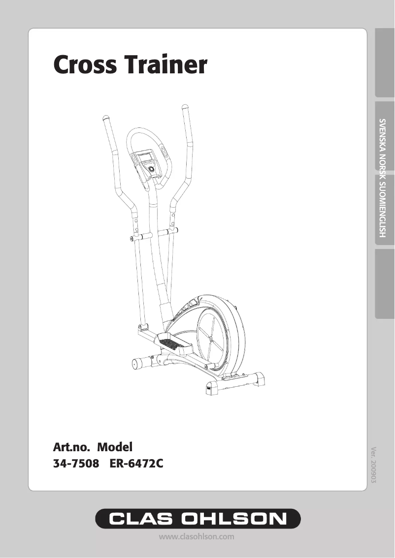 Página nº 1 - Manual de usuario Clas Ohlson ER-6472C