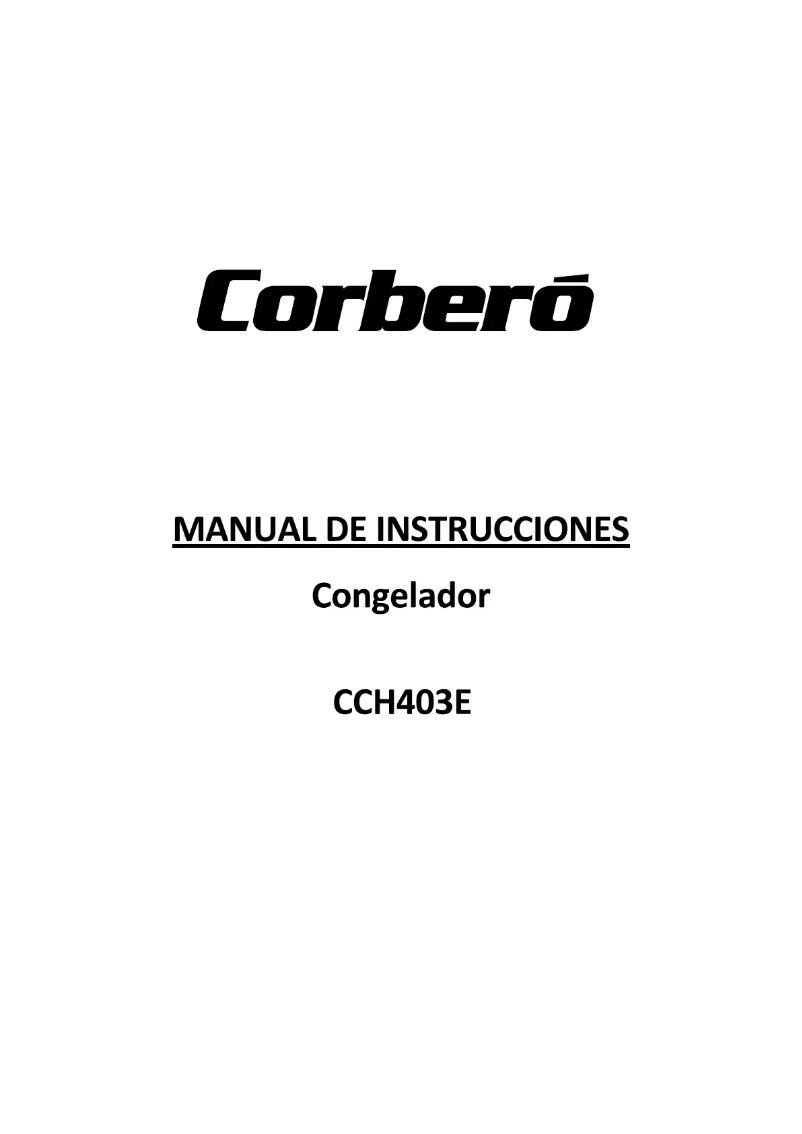 Imagen de la primera página del manual del dispositivo CCH403E
