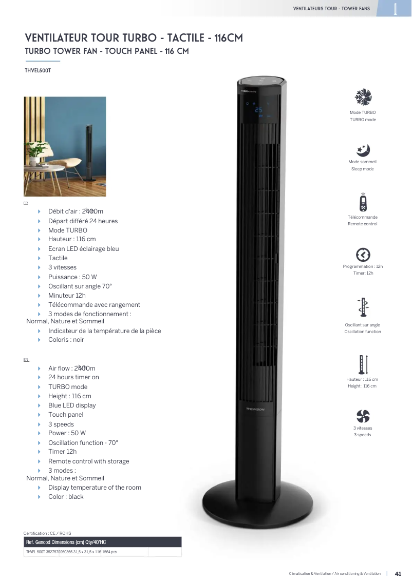Imagen de la primera página del manual del dispositivo THVEL 500T