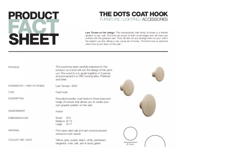 Página 1 del manual Manual de usuario Muuto The Dots