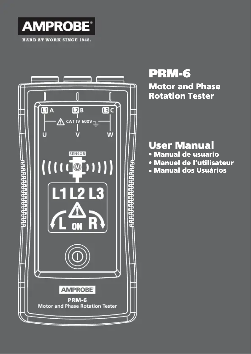 Página 1 del manual Manual de usuario Amprobe PRM-6