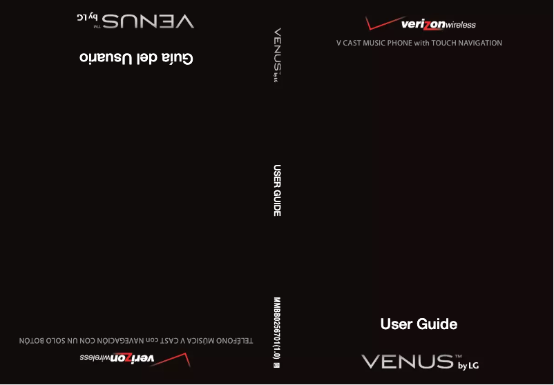 Imagen de la primera página del manual del dispositivo Venus VX8800