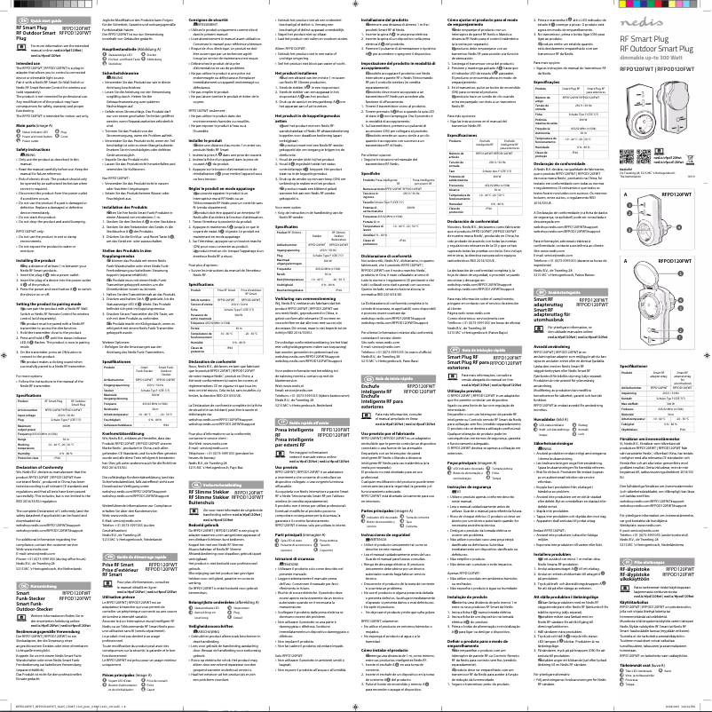 Página 1 del manual Manual de usuario Nedis RFPD120FWT