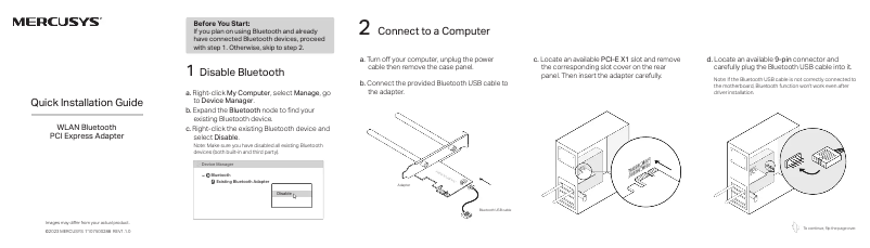 Imagen de la primera página del manual del dispositivo MA80XE