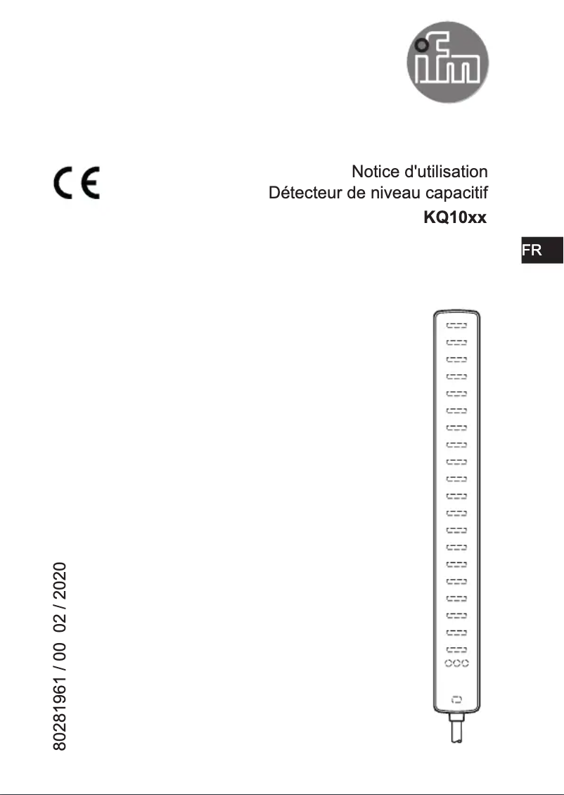 Imagen de la primera página del manual del dispositivo KQ1001