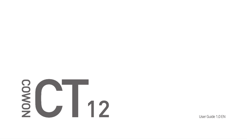 Imagen de la primera página del manual del dispositivo CT12