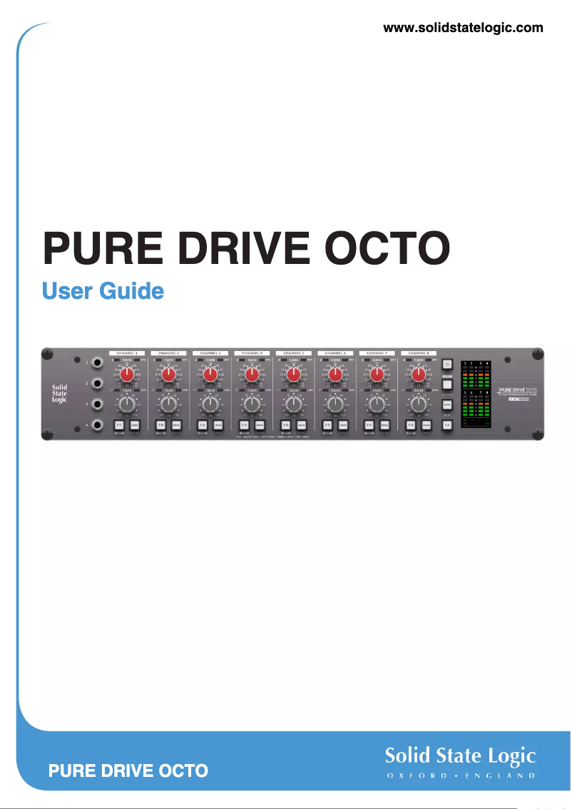 Imagen de la primera página del manual del dispositivo PURE DRIVE OCTO