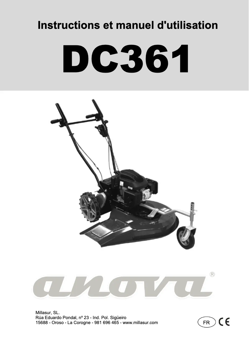 Imagen de la primera página del manual del dispositivo DC361